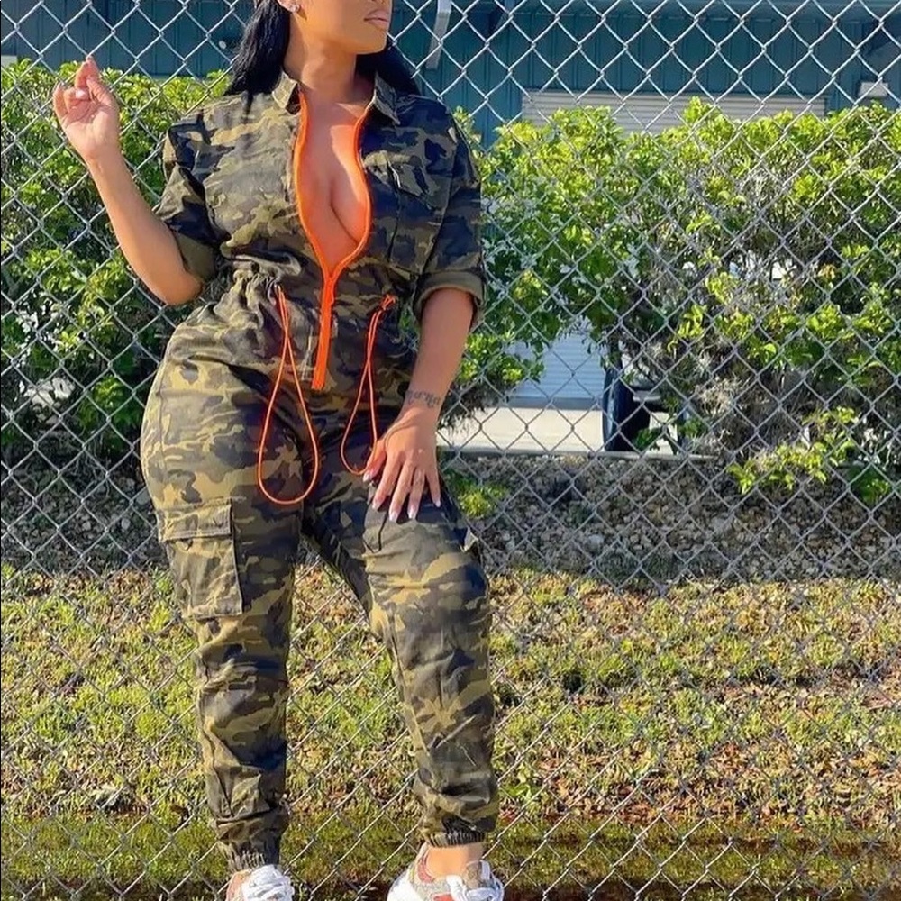 SOLD‼️Camouflage Jumpsuit